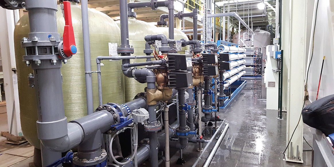 Système de traitement d'eau industriel